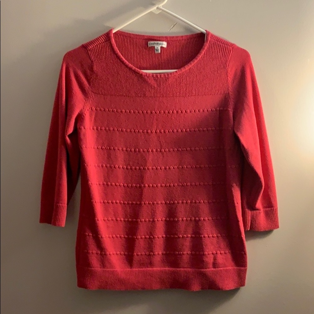 Pink Croft and Barrow light sweater top